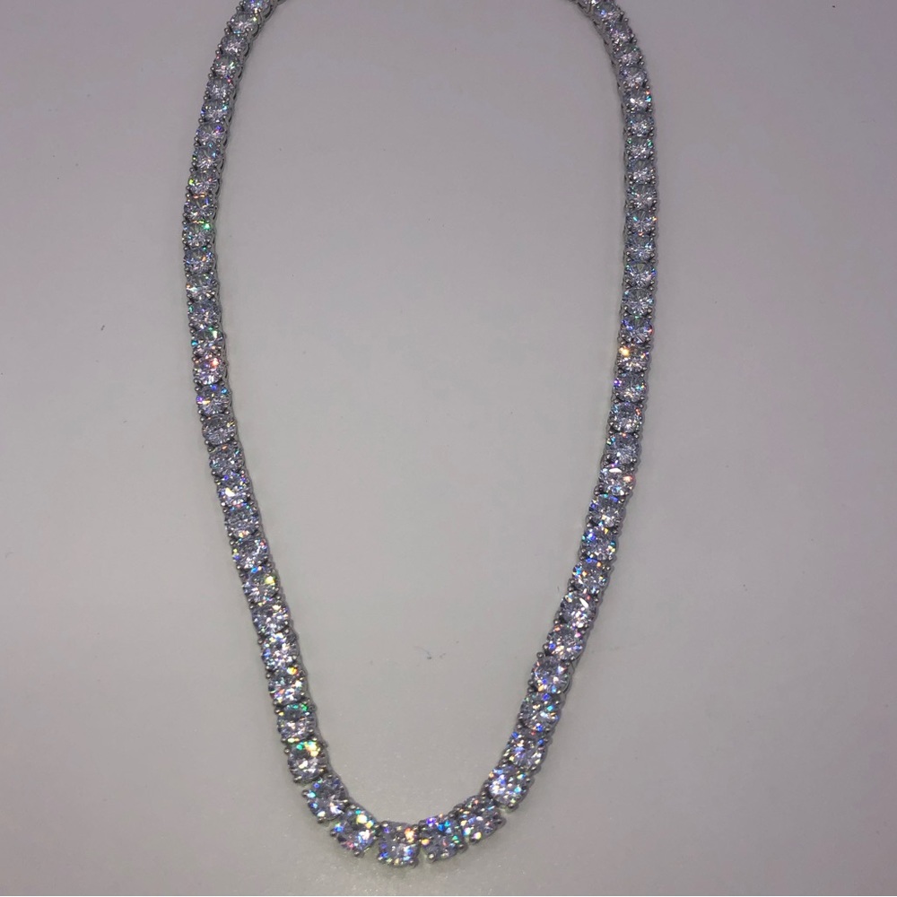 18k 75ct Tennis Necklace - Picture 6 of 13